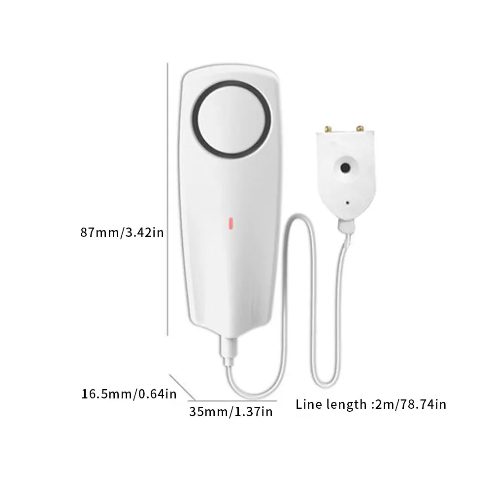 

Water Leak Detector Smart WiFi Overflow Leakage Sensor 60dB App Notification Alerts Overflow Security Alarm Detection Alarm