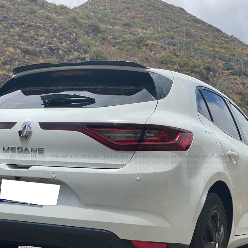 

Fit For 2016 - 2020 Renault Megane 4 MK4 Spoiler Hatchback Universal Car Tail Wing Rear Roof Lip Spoiler For Megane GT RS RS300