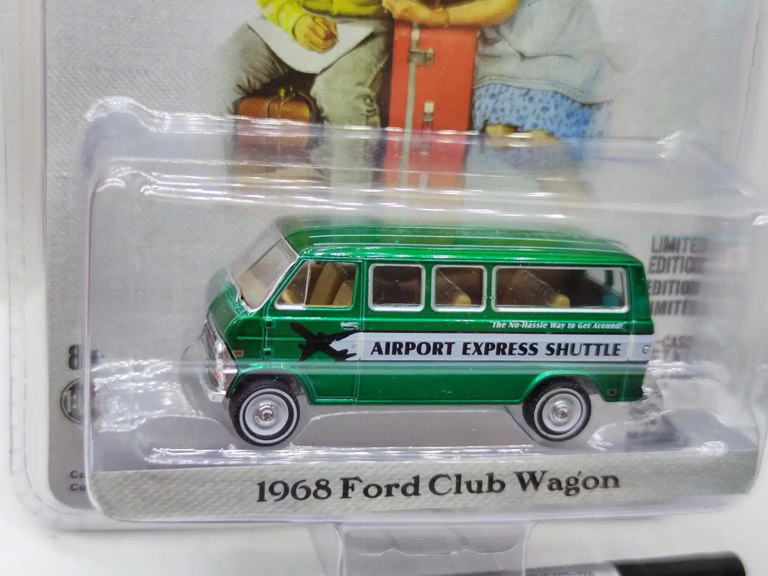 GreenLight 1:64 1968 Ford Club универсал зеленая машина модель автомобиля из сплава