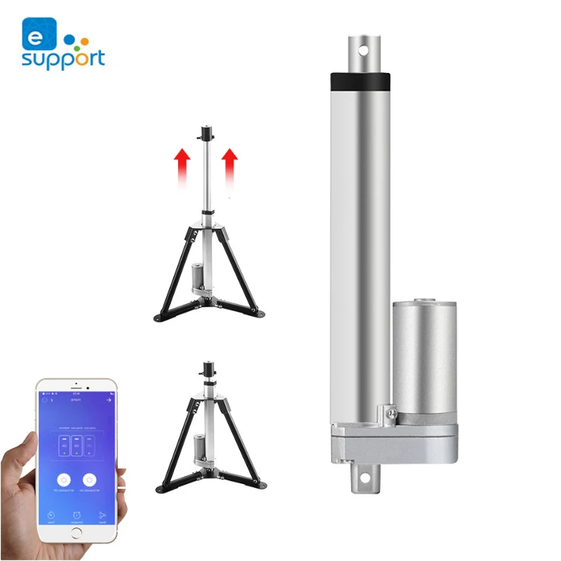 Линейный привод с Wi Fi контроллером 12 В металлический редуктор электрический