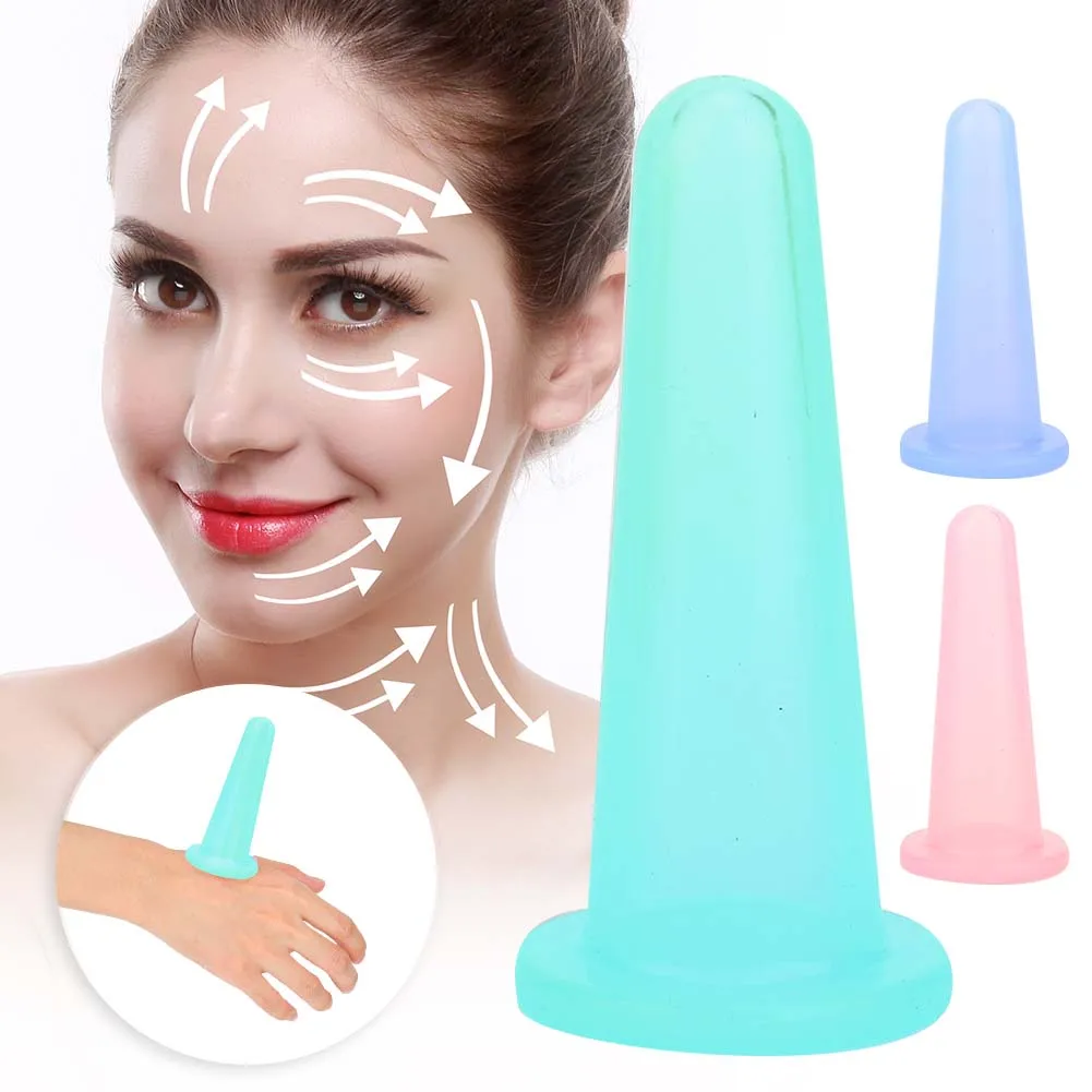 

Silicone Gel Vaccum Facial Massager Cupping Cup Face Body Care Therapy Treatment Health Care Cupping Therapy Massager Relaxation
