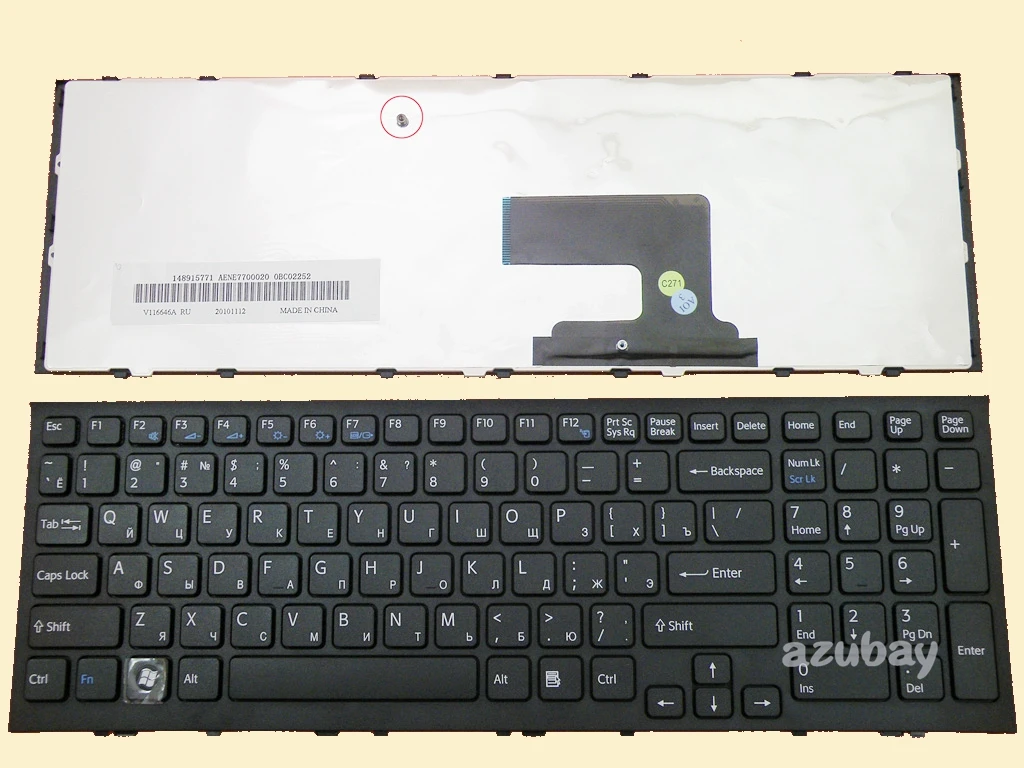 

Russian Keyboard for Sony VAIO VPC-EE VPCEE VPCEE2E1R VPCEE3E1R VPCEE4M1R VPCEE4E1R V116646A RU 148915771 AENE7700020