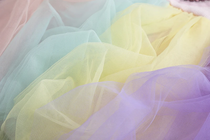 Нарядное платье для девочек нарядное с единорогом радужные Детские платья