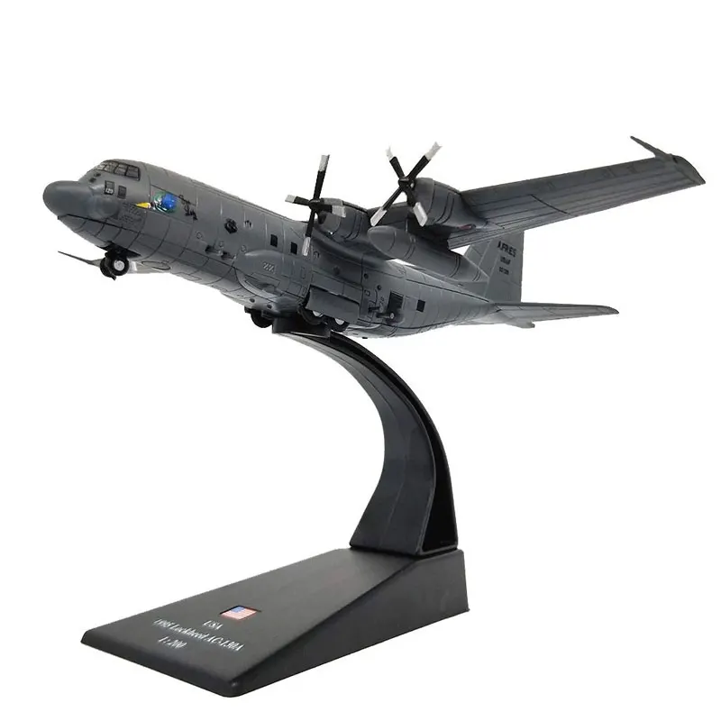 Амер 1/200 весы AC 130 вертолет местах Штурмовик истребитель литье металла военный
