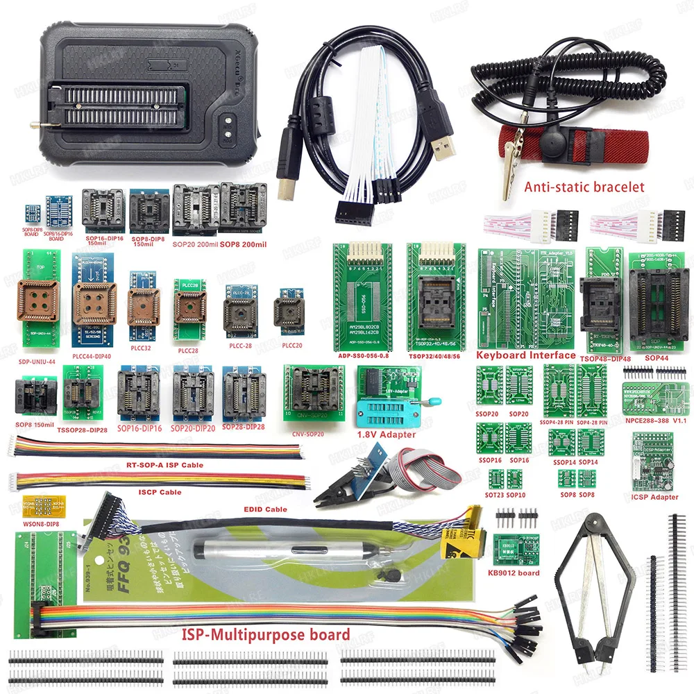XGecu T56 EMMC-NAND флэш-программист + 55 адаптер супер комбинация BGA63 BGA64 BGA153/169 лучше чем