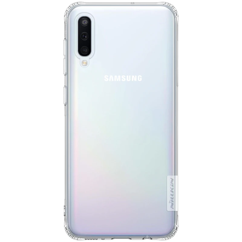 Для Samsung Galaxy A30 A50 A70 чехол Nillkin Nature прозрачный мягкий силиконовый защитный из ТПУ