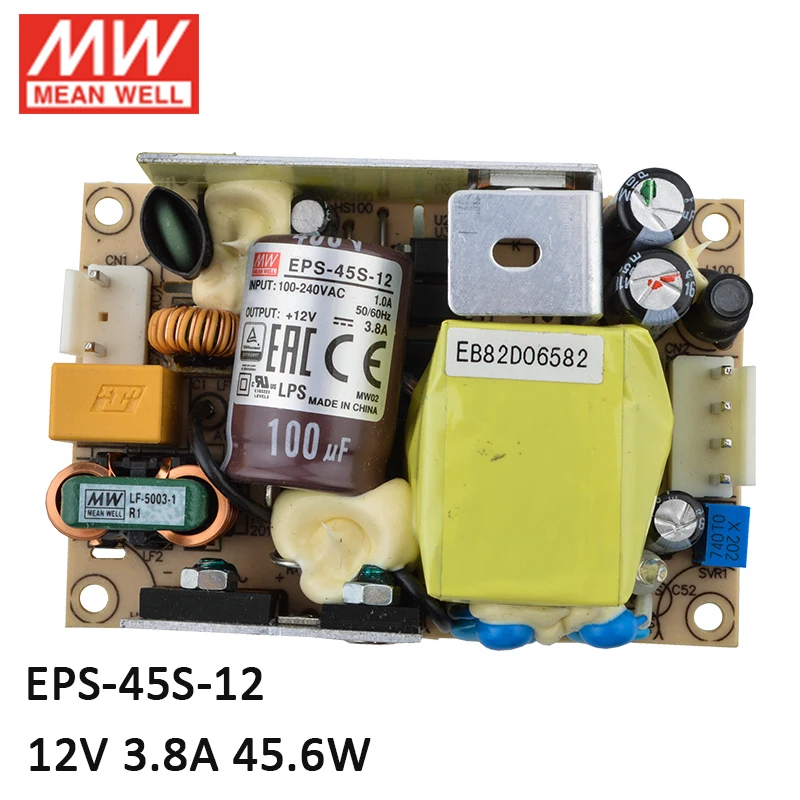 MEAN WELL EPS 45S 12 45 Вт В импульсный источник питания с открытой рамой 110 В/220 переменного