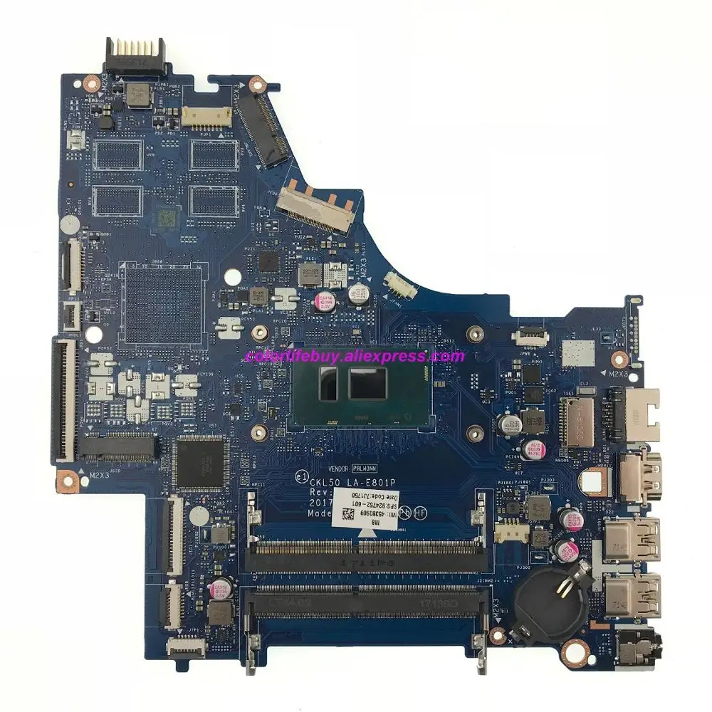 

Genuine 924752-601 924752-001 UMA LA-E801P w i7-7500U CPU Laptop Motherboard for HP 15-BS Series 15T-BR000 NoteBook PC