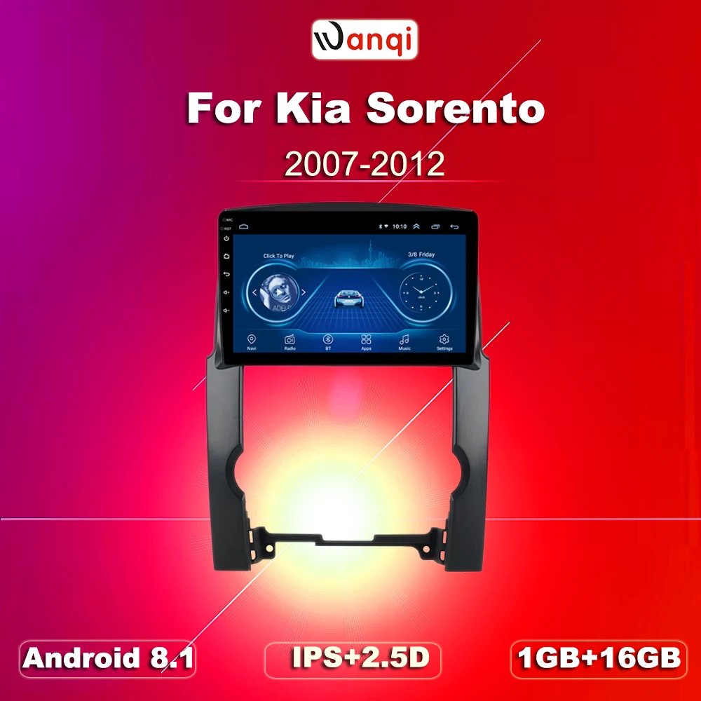 Фонарь с HD сенсорным экраном диагональю 10 1 дюйма Android 8 2.5D поддержкой Bluetooth USB Wi Fi SWC