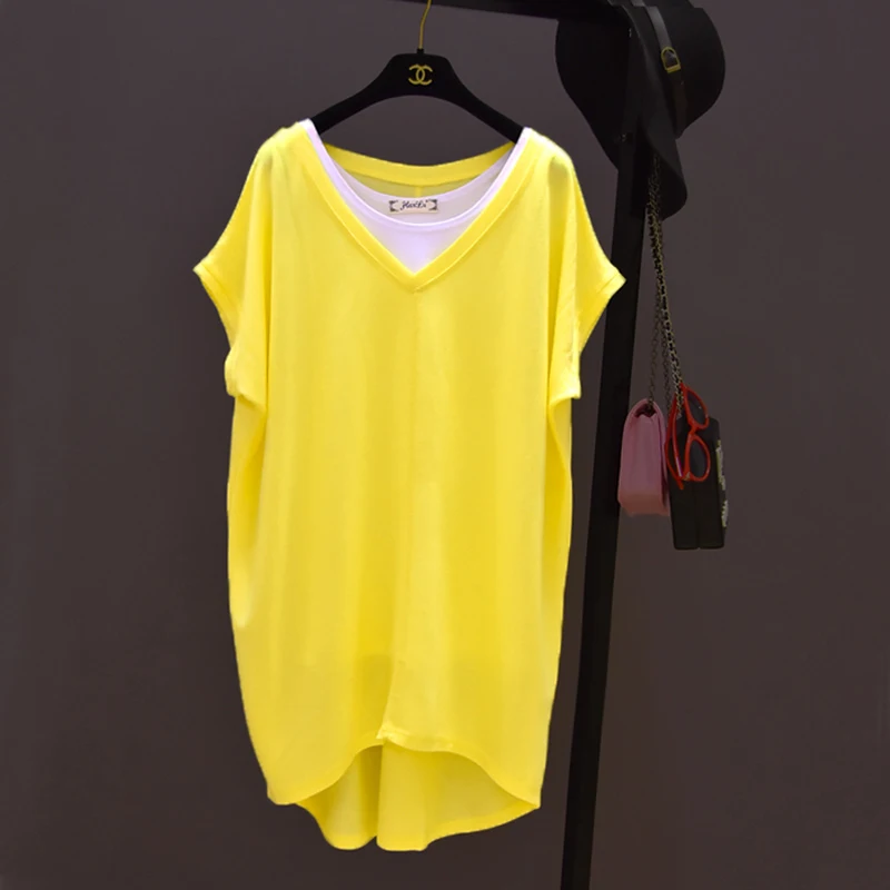 Летний комплект из двух предметов футболка и майка свободная повседневная