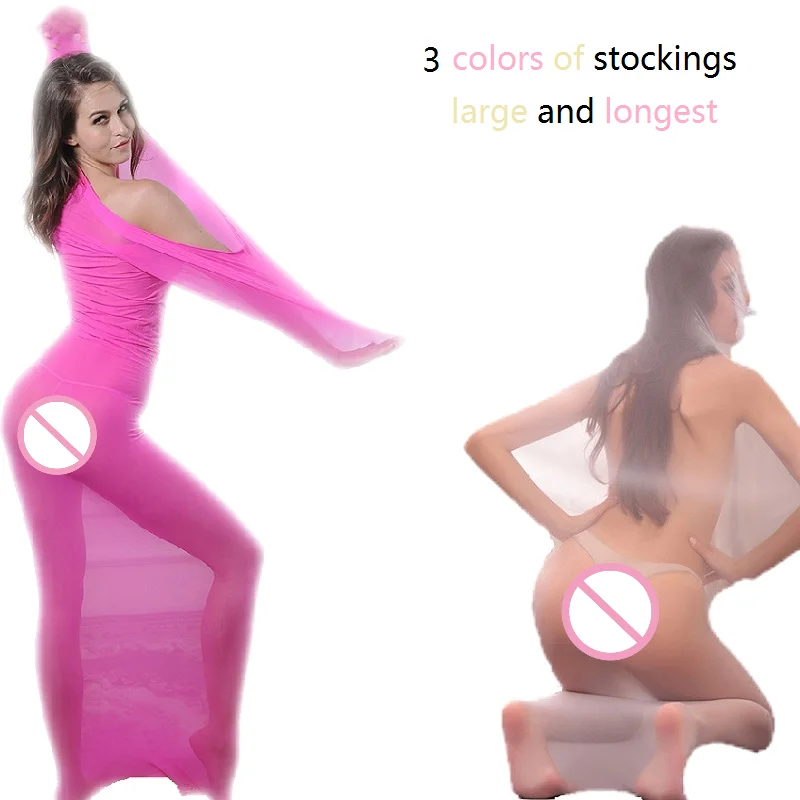 Сексуальные однотонные полосатые колготки сексуальные супер большие эластичные