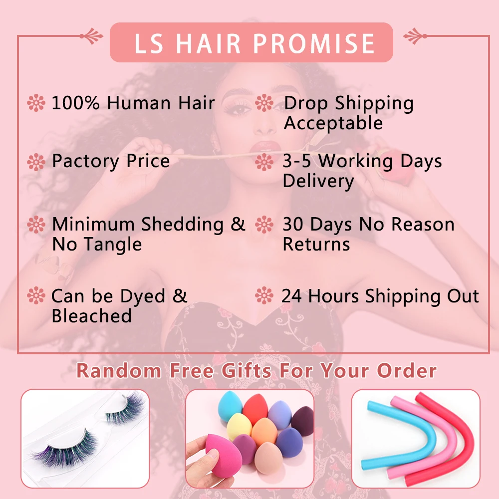 

LS Hair 100% Brazilian Remy Human Hair Pre Plucked Straight Hair Closure 4X1 Lace Tpart closure 1B/4/27 Color Hair Extensions