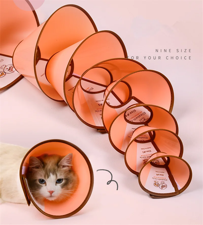 Высокое качество ПЭТ Елизаветы круг гвардии воротник кольцо Кошка Собака