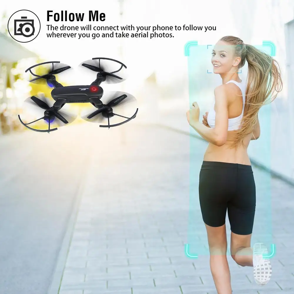 

R10 720P HD FPV Camera Folding RC Quadcopter with Remote Controller