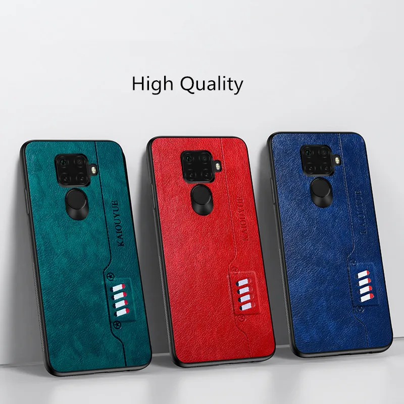 

100pcs/lot PU Leather Soft Edge Back Phone Case For Huawei Honor Note 10 30 Lite 30S 20 V30 Pro 20S Nova 5T X10 10E