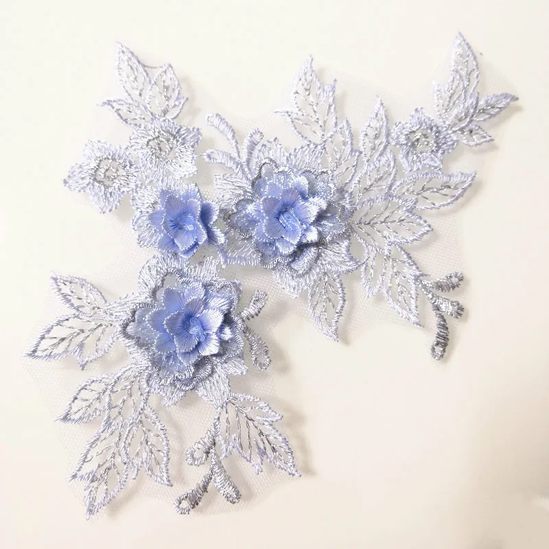 Цвет вышивка трехмерной аппликацией в виде платье с кружевом детское цветочным