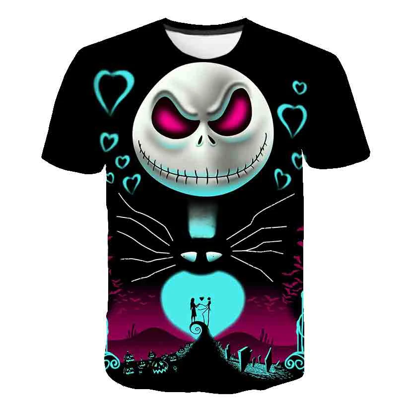 

Kids Halloween T-shirt Funny O-Neck T-shirt Teenage Short Sleeve Streetwear 4t-14T