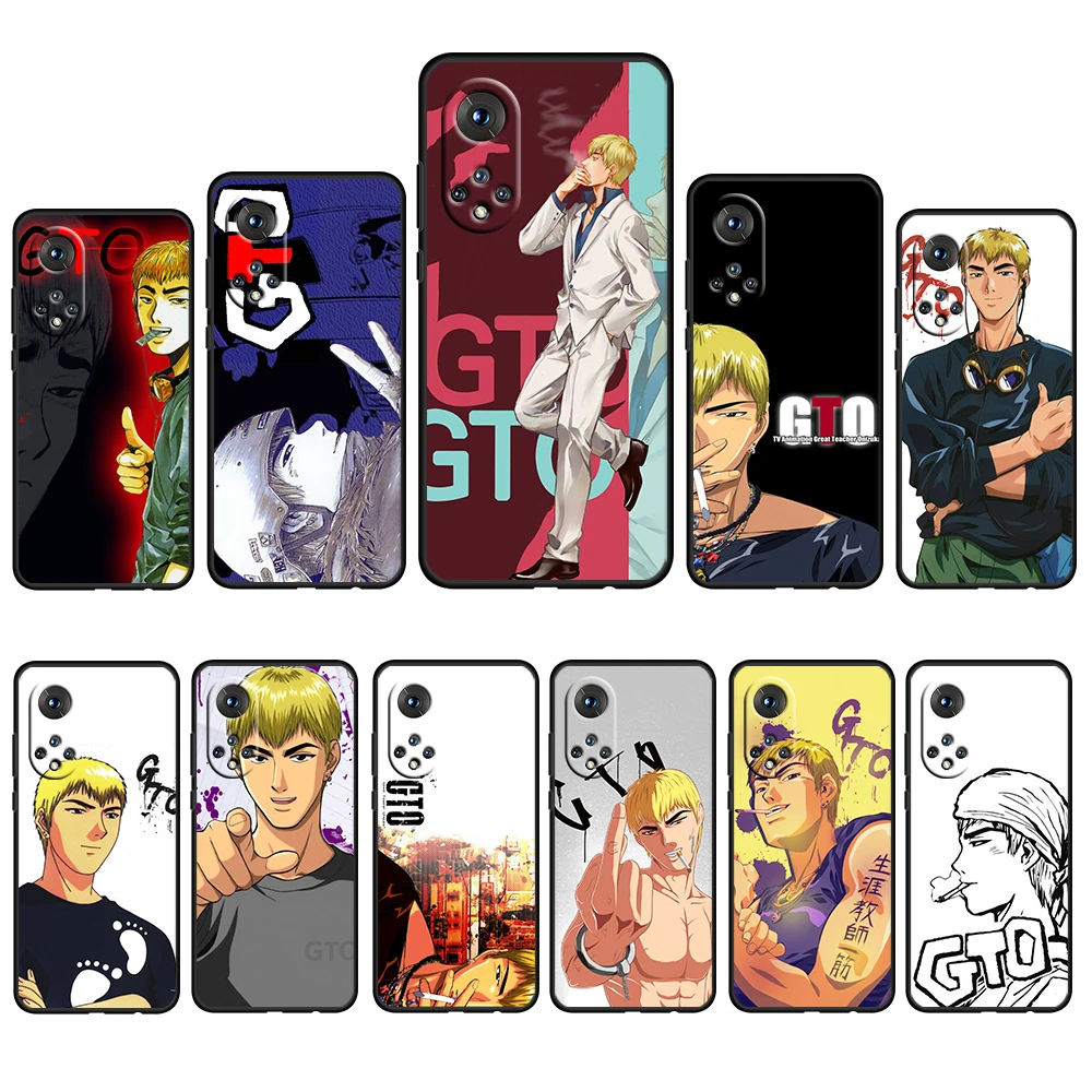 

GTO Great Teacher Onizuka For Honor 50 30 V30 View 20 20E X20 Play5 5T Magic3 Pro Plus SE Lite 5G Black Soft Phone Case