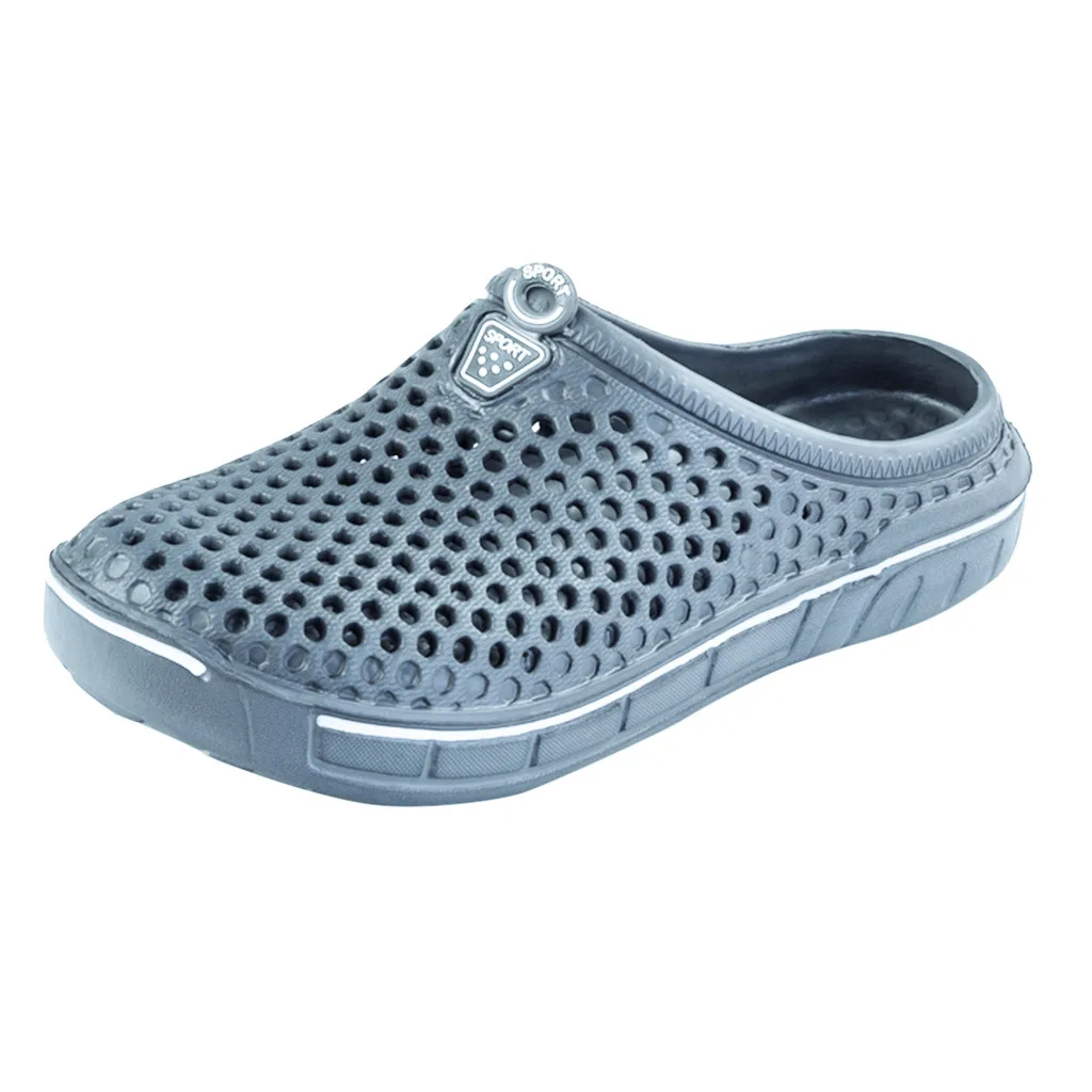 Мужская обувь пляжные Повседневное Мужские тапочки унисекс с вырезами пара