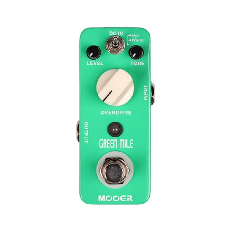 Mooer зеленая миль Overdrive педаль микро электрическая гитара True Bypass мини гитарные