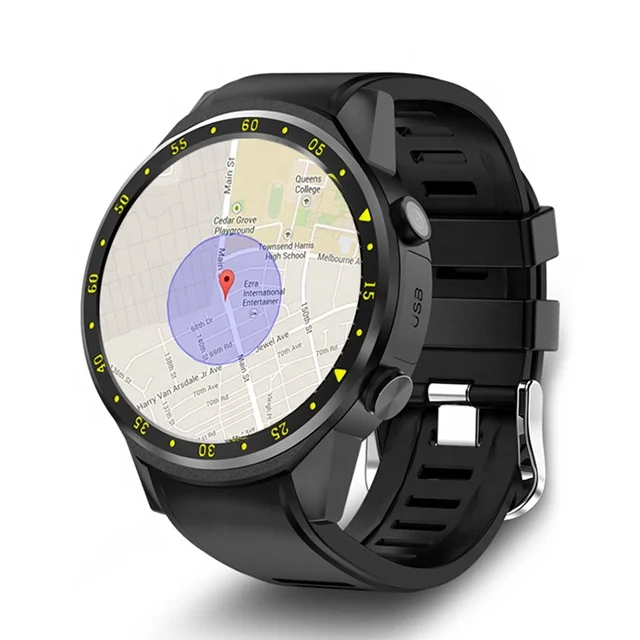 With Heart Rate Monitor Camera SIM Card Round GPS Smartwatch Sport F1 Smart Watch | Электроника