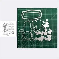 snowman metal cutting dies and stamps stencils for diy scrapbooking photo album decor die cut embossing paper card
