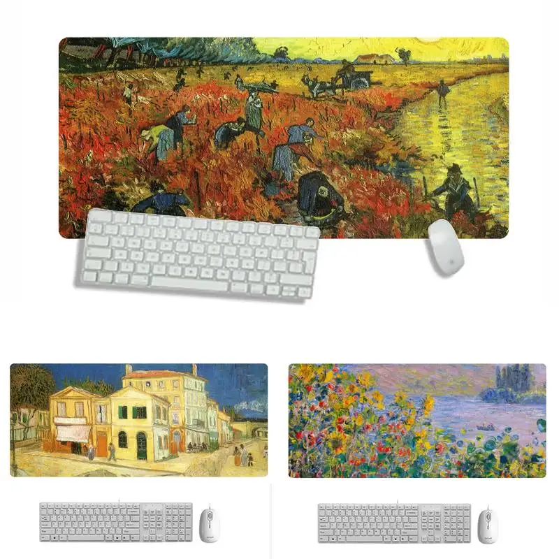 

Игровой коврик для мыши для ноутбука Van Gogh X XL XXL, Нескользящая подушка толщиной 2 мм, похожий на LE