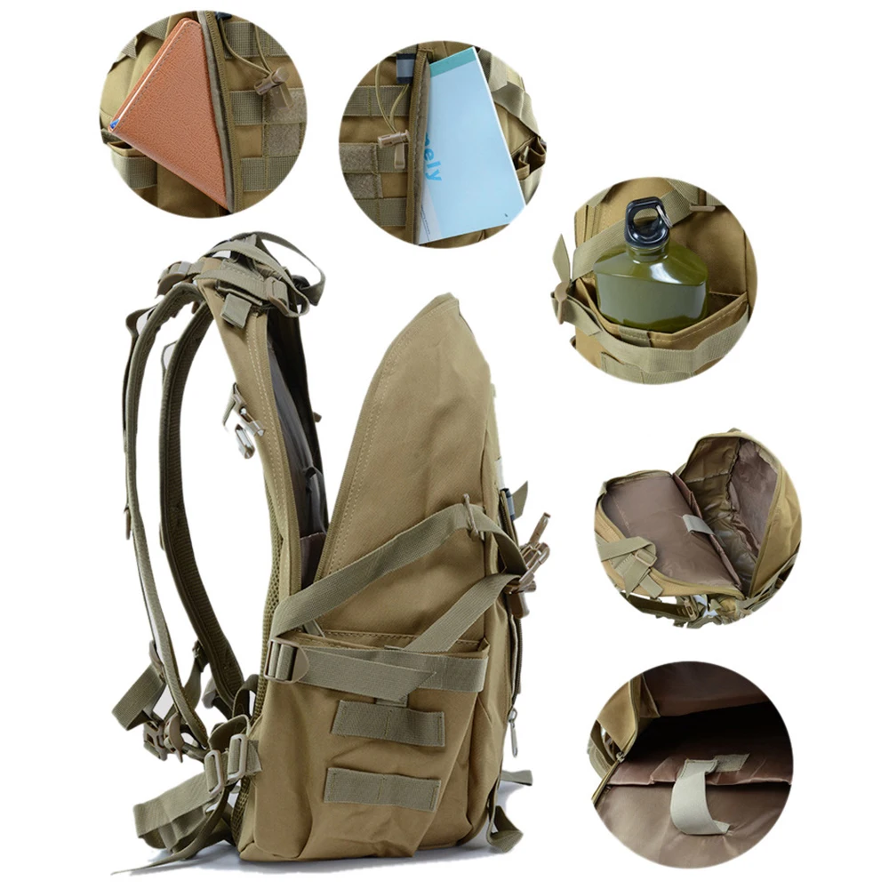 40L camping backpack men's travel bag tactical military mountaineering and trekking | Спорт и развлечения