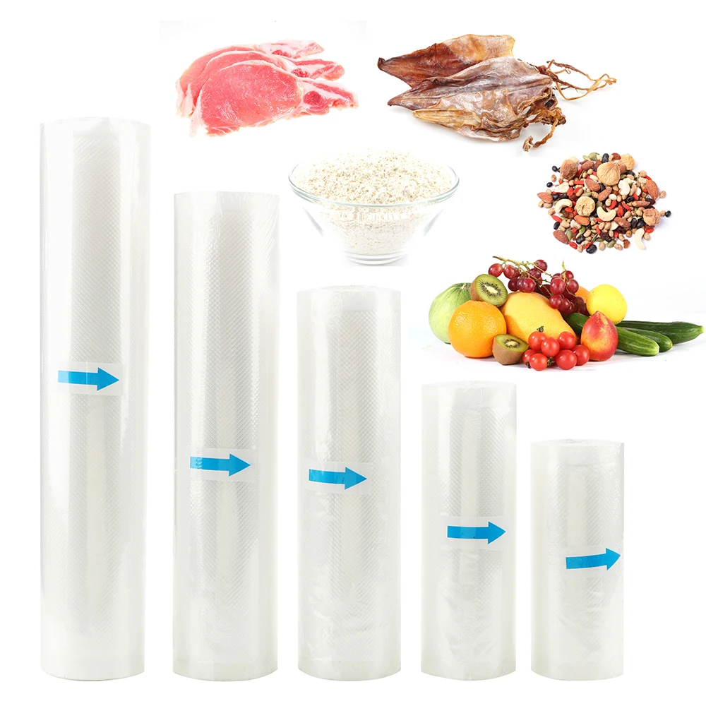 

Storage Bag 12/15/20/25/28 cm x 5m Kitchen Tools Food Vacuum Bag For Vacuum Sealer Vacuum Food Vegetable Meat Fresh Bag