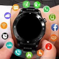 2021 new stainless steel smart watch men smartwatch electronics smart clock for android ios fitness tracker touch smart watch