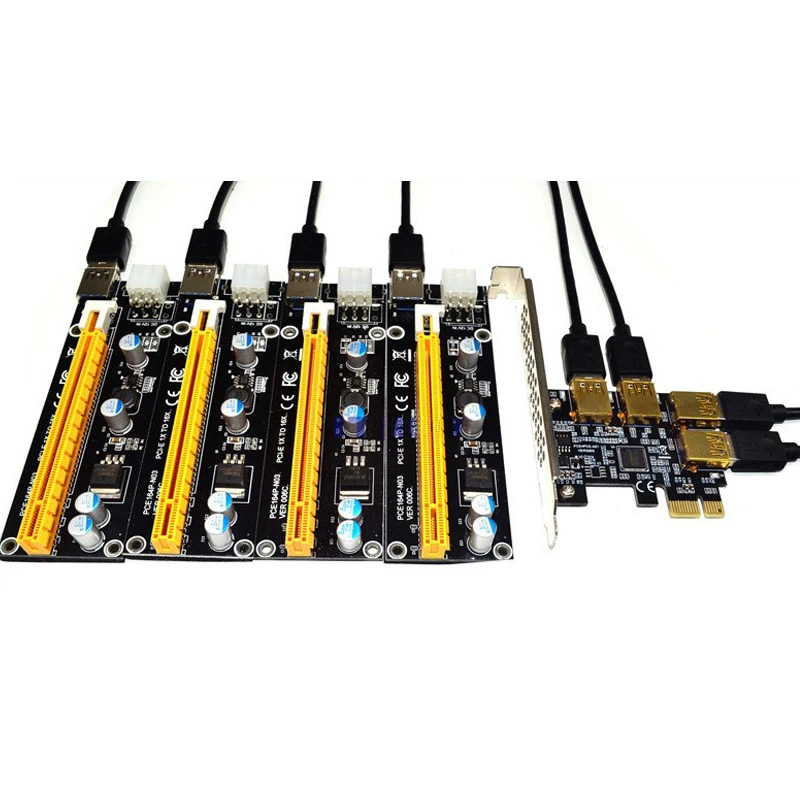 PCIe 1-4 PCI express 16X  Riser card PCI-E 1X  4  PCI-e  USB 3, 0