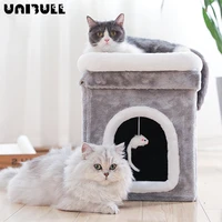 cat bed house against the wall cat climbing frame cat litter cat jumping platform cats nest comfortable fur cushion leisure toy