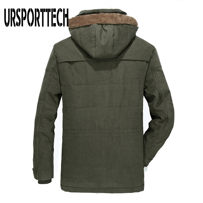 Men Parka Winter Jacket Men 2020 New Fashion Brand Fleece Thicken Warm Coat Windproof Casual Hooded Military Parka Plus Size 7XL