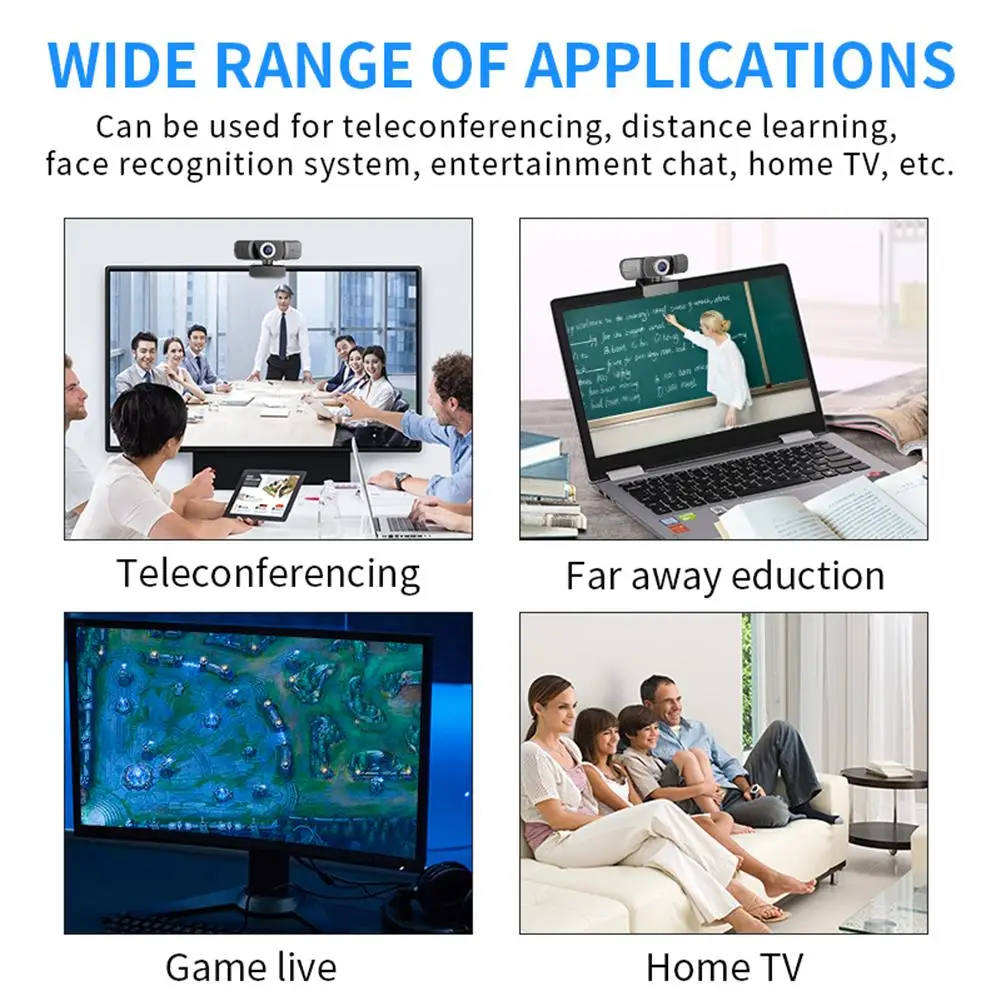 Newest HD 1080P Webcam For Computer Laptop High-end Video Call USB Webcams Camera With Noise Reduction Microphone Fast Delivery |
