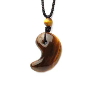Magatama pendant&ampnecklace obsidian energy crystal pendants ethnic characteristics necklace gifts | Украшения и аксессуары