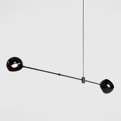 Современный стеклянный подвесной светильник в скандинавском стиле для столовой