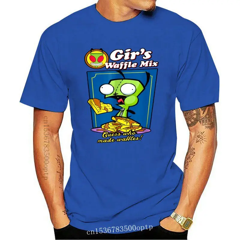 

Invader Zim Gir's Waffle Mix Graphic Tops Tee T Shirt Men's S-5XL US 100% Cotton Retro O Neck Tops T-Shirt