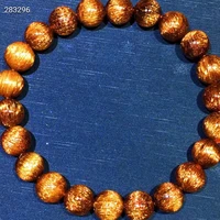 natural copper rutilated quartz bracelet brazil 8 8mm rutilated clear round beads women men cat eye wealthy aaaaaaa