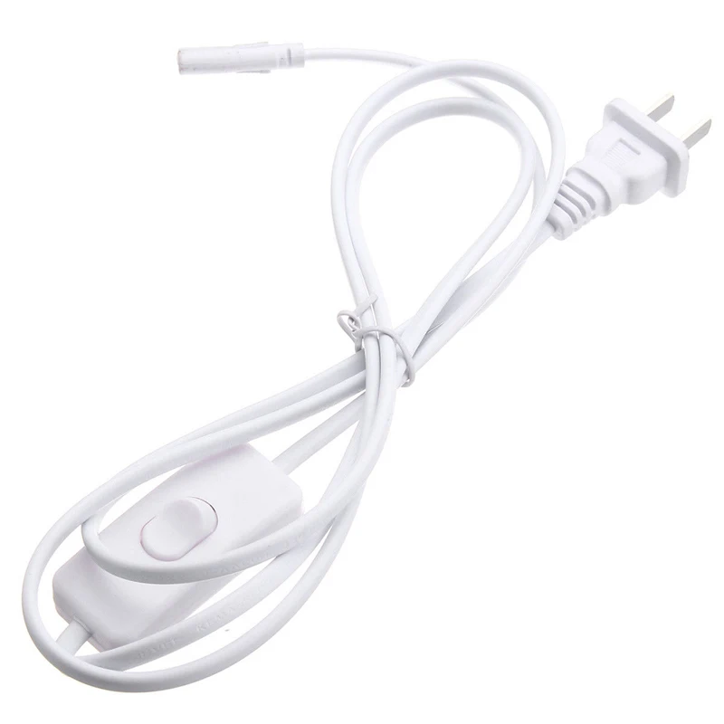 1PCS White 1.5m T4 T5 T8 Tube Connector Cable Cord Plug For LED Fluorescent Lamp Grow Light Bar | Обустройство дома