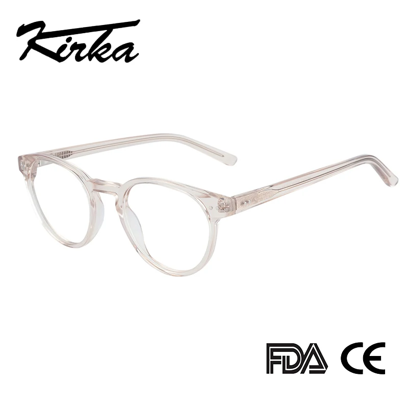 Женские прозрачные очки Kirka круглые оправы для очков близорукости женщин|Женские