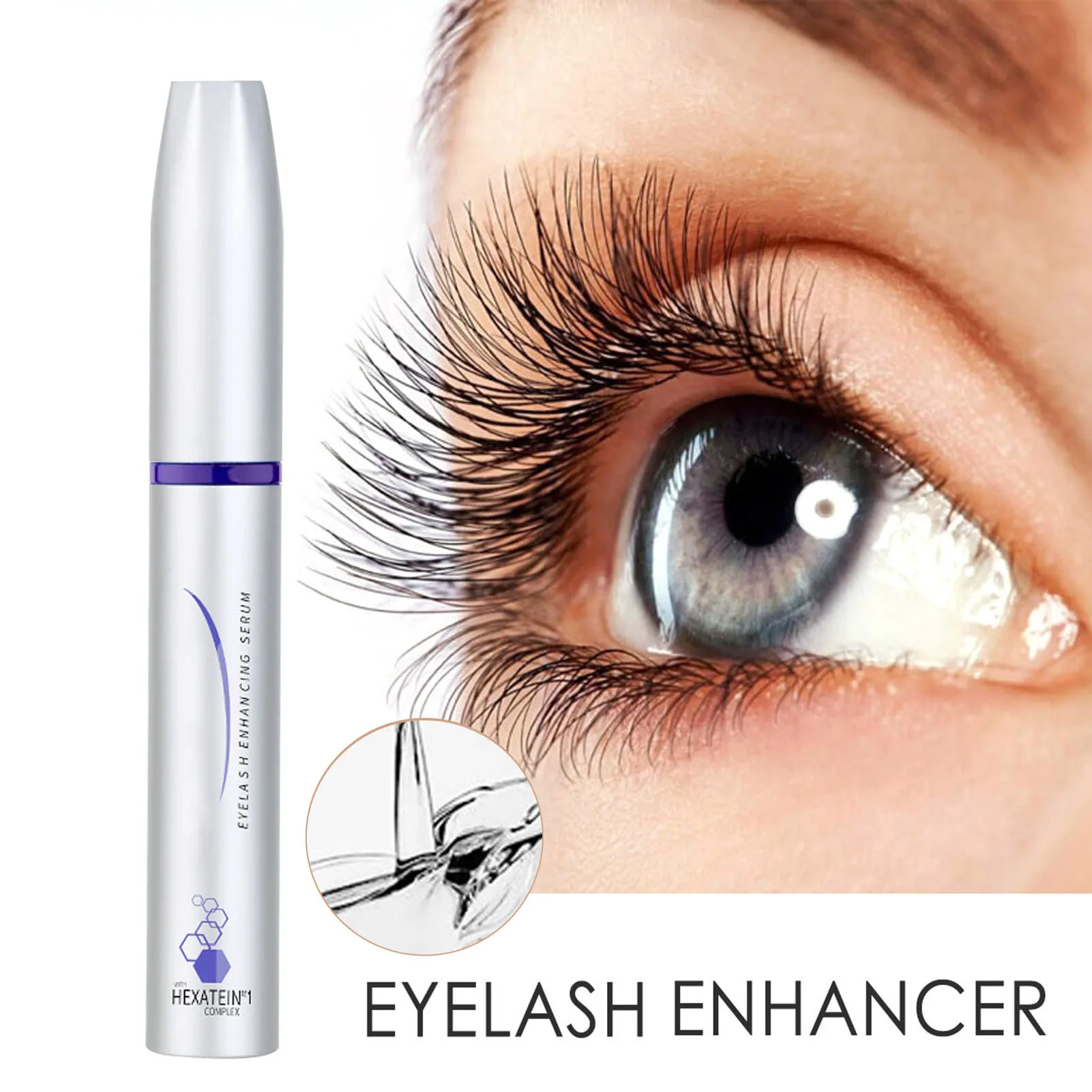 

3ml Eyelash Growth Liquid Eyelash Growth Enhancer Lash Eye Lashes Serum Mascara Eyelash Serum Lengthening Eyebrow Growth 7 Days