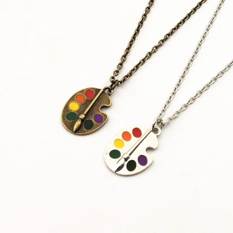 2020 новая палитра Серебряное колье ожерелье художника чудесное серебряное яркое |