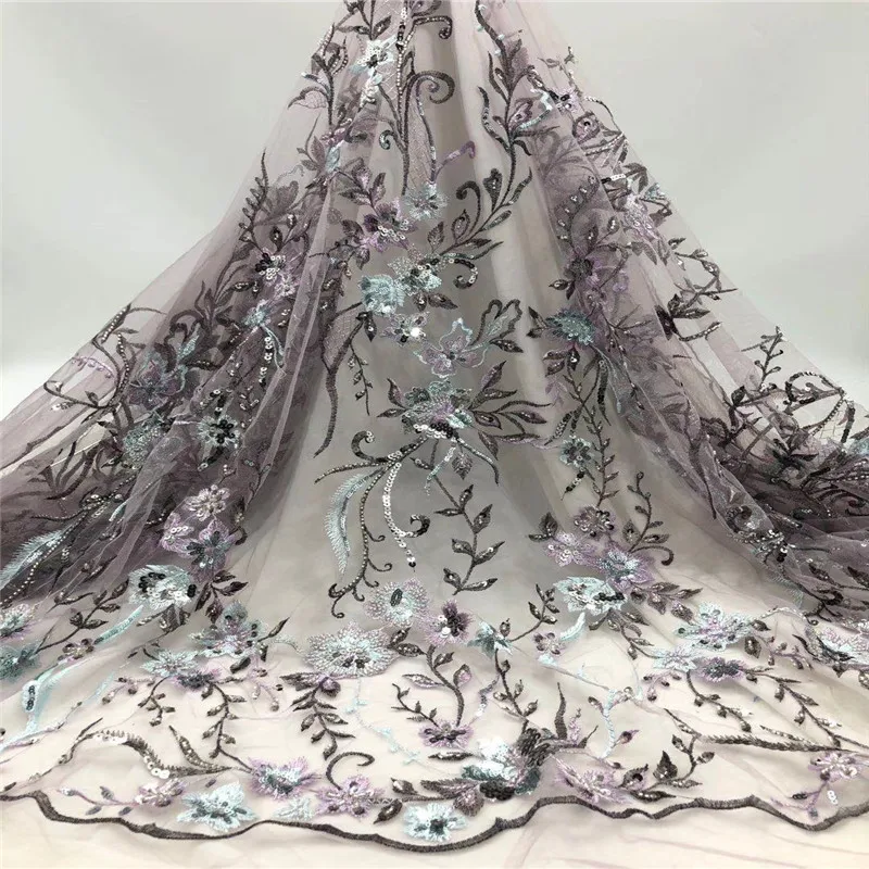 

Nigerian Laces Fabric High Quality French Tulle African Laces Fabric African French Tulle Lace for Wedding dress JH300-58