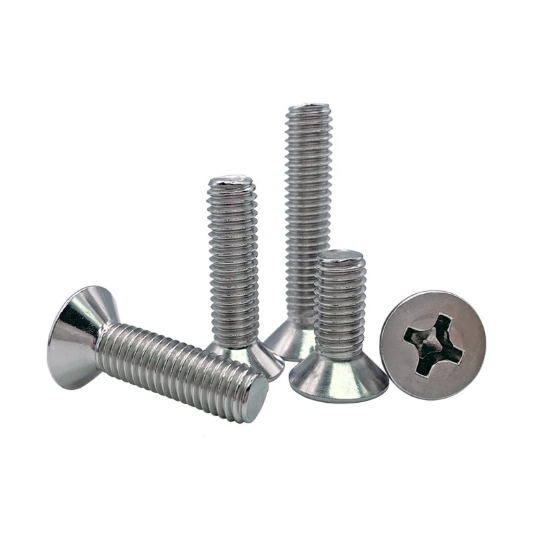 Винты с потайной головкой M2 Phillips штопор плоской механический болт из нержавеющей