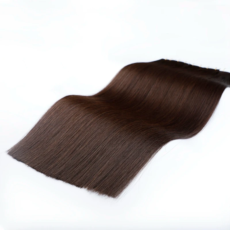 Leshine лента для наращивания человеческих волос прямые индийские Remy 2 # волосы на
