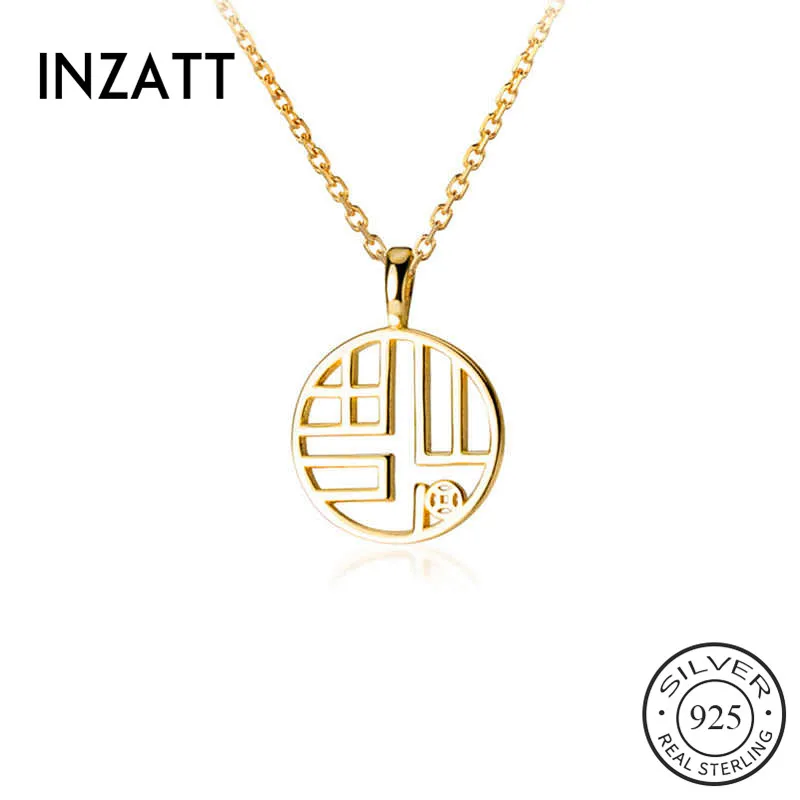 

Цепочка женская из серебра 925 пробы с круглым кулоном в китайском стиле