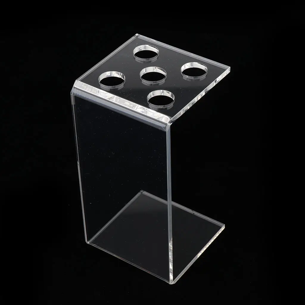 

5 Holes Scissor Holder Stairs Display Stand in Durable Clear Acrylic