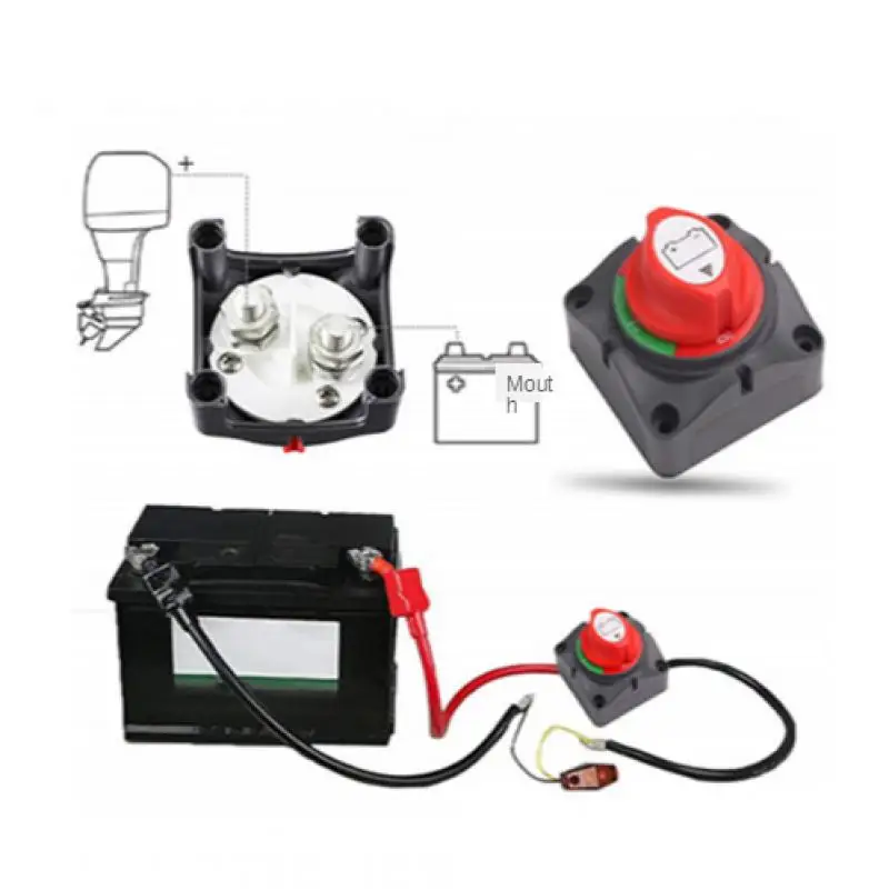 

Bep Marine 200A Heavy-duty battery switch Truck/yacht 1-2-both-off 4 Position Automotive Cut off Disconnect Isolator Switch
