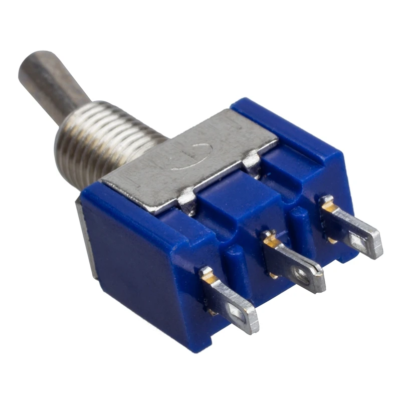 4 шт. AC 125V 6A 3 Pin SPDT вкл./ВЫКЛ./ВКЛ. положения Мини тумблер синий|Выключатели| |