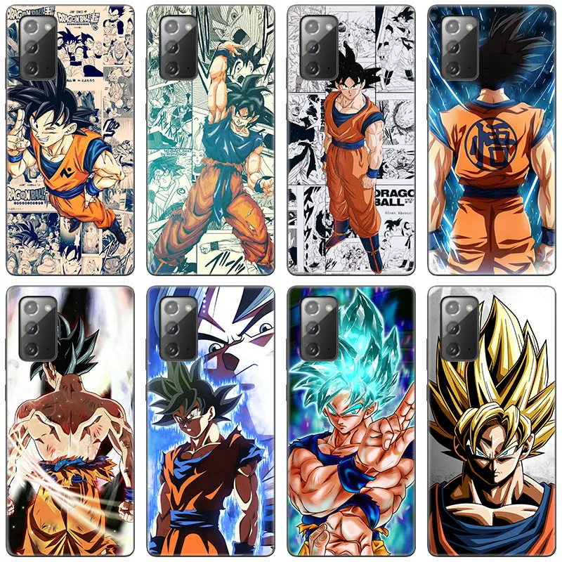 

Anime Son Goku Ultra Instinct Case For Samsung Galaxy S20 S21 FE S10 Lite Note 20 10 Lite S8 S9 S10E S10 Plus Ultra Black Cover